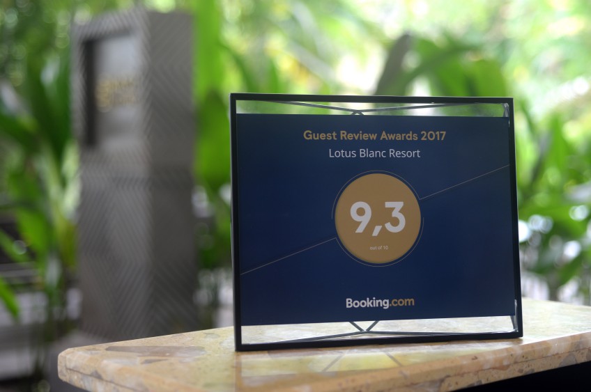 Booking.com Awards Lotus Blanc Resort in Siem Reap